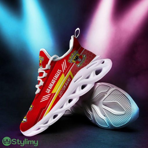 Go Ahead Eagles Logo Custom Name Pattern 3D Max Soul Sneaker Shoes In Red