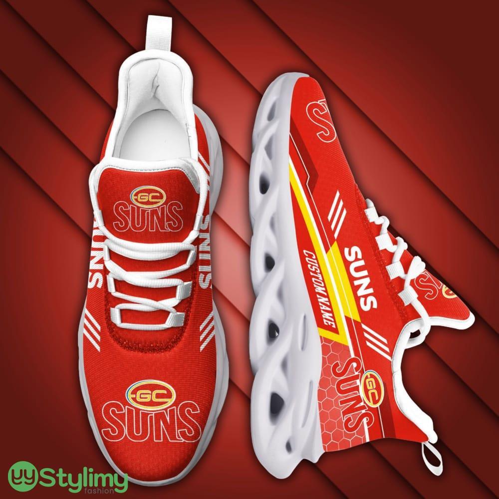 Gold Coast Suns Logo Pattern Custom Name 3D Max Soul Sneaker Shoes 4 Gold Coast Suns Logo Pattern Custom Name 3D Max Soul Sneaker Shoes - Gold Coast Suns Logo Pattern Custom Name 3D Max Soul Sneaker Shoes_4