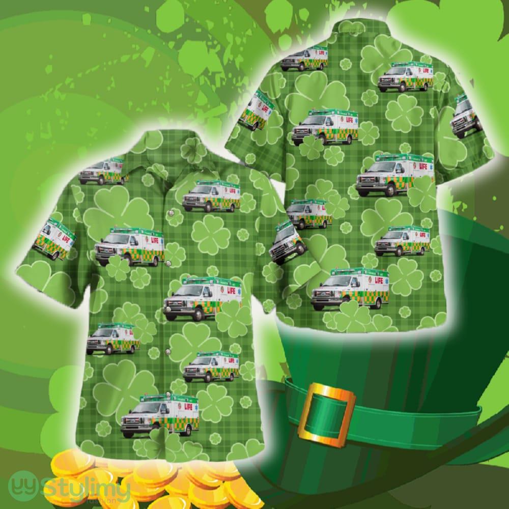 Grand Rapids, Michigan, Life EMS St Patrick's Day Hawaiian Shirt Summer Gift Ideas Beach Men Women 2 grand rapids michigan life ems st patricks day hawaiian shirt summer gift ideas beach men women