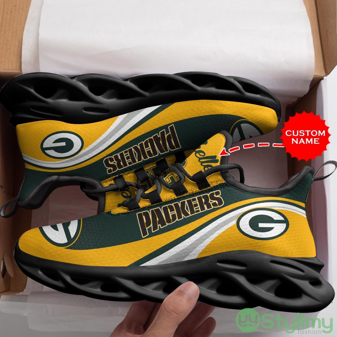 Green Bay Packers Custom Personalized Max Soul Sneakers Running Sports Shoes For Men Women For Men Women 3 Green Bay Packers Custom Personalized Max Soul Sneakers Running Sports Shoes For Men Women For Men Women Product Photo 3