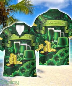 Green Beer St Patrick's Day AOP Hawaiian Shirt Beach Lover Gift Men And Women Shirt Product Photo 1