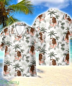 Guinea Pig Tropical Vintage Pattern AOP Hawaiian Shirt Beach Lover Gift Men And Women Shirt Product Photo 1