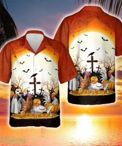 Halloween Chicken Hawaiian Shirt - Halloween Chicken Hawaiian Shirt