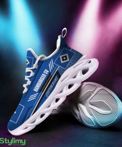 Hamburger SV Logo Pattern Custom Name 3D Max Soul Sneaker Shoes In Blue - Hamburger SV Logo Pattern Custom Name 3D Max Soul Sneaker Shoes In Blue_1