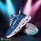 Hamburger SV Logo Pattern Custom Name 3D Max Soul Sneaker Shoes In Blue - Hamburger SV Logo Pattern Custom Name 3D Max Soul Sneaker Shoes In Blue_2