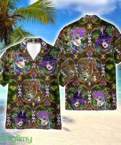 Happy Mardi Gras AOP Hawaiian Shirt Beach Lover Gift Men And Women Shirt Product Photo 1