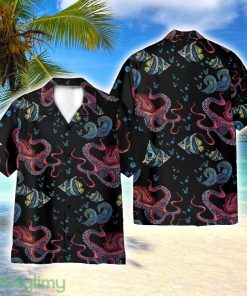 Happy Octopus AOP Hawaiian Shirt Beach Lover Gift Men And Women Shirt Product Photo 1
