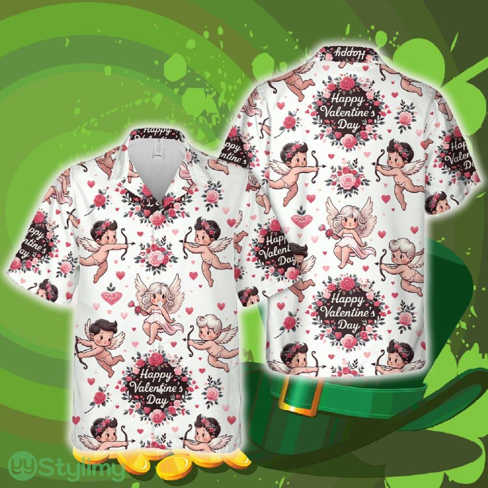 Happy Valentine's Day Cupid Hawaiian Shirt Summer Gift Ideas Beach Men Women 2 happy valentines day cupid hawaiian shirt summer gift ideas beach men women