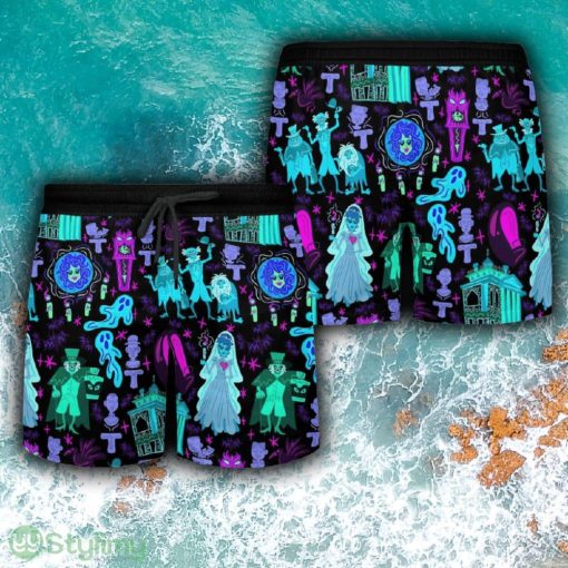 Haunted Mansion Ghosts Retro Brand New All Over Print Hawaiian Shirt And Short Combo For Summer - Haunted Mansion Ghosts Hawaiian Shirt_15