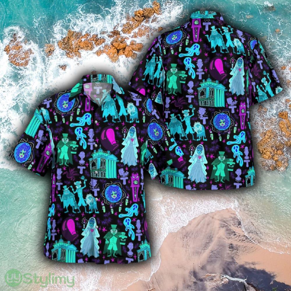 Haunted Mansion Ghosts Retro Brand New All Over Print Hawaiian Shirt And Short Combo For Summer 3 Haunted Mansion Ghosts Retro Brand New All Over Print Hawaiian Shirt And Short Combo For Summer - Haunted Mansion Ghosts Hawaiian Shirt_1
