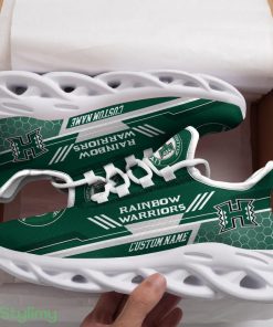 Hawaii Rainbow Warriors Logo Beehive Pattern Custom Name 3D Max Soul Sneaker Shoes - Hawaii Rainbow Warriors Logo Beehive Pattern Custom Name 3D Max Soul Sneaker Shoes_4