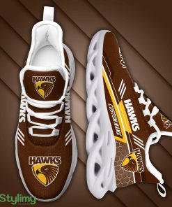 Hawthorn Hawks Logo Custom Name Pattern 3D Max Soul Sneaker Shoes - Hawthorn Hawks Logo Custom Name Pattern 3D Max Soul Sneaker Shoes_2