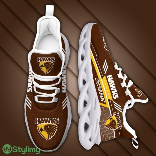 Hawthorn Hawks Logo Custom Name Pattern 3D Max Soul Sneaker Shoes