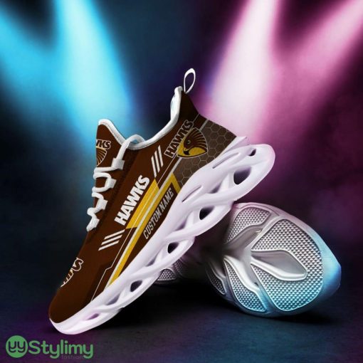 Hawthorn Hawks Logo Custom Name Pattern 3D Max Soul Sneaker Shoes