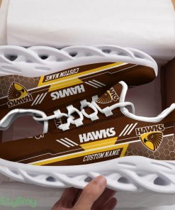 Hawthorn Hawks Logo Custom Name Pattern 3D Max Soul Sneaker Shoes - Hawthorn Hawks Logo Custom Name Pattern 3D Max Soul Sneaker Shoes_1