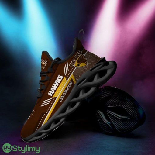 Hawthorn Hawks Logo Custom Name Pattern 3D Max Soul Sneaker Shoes