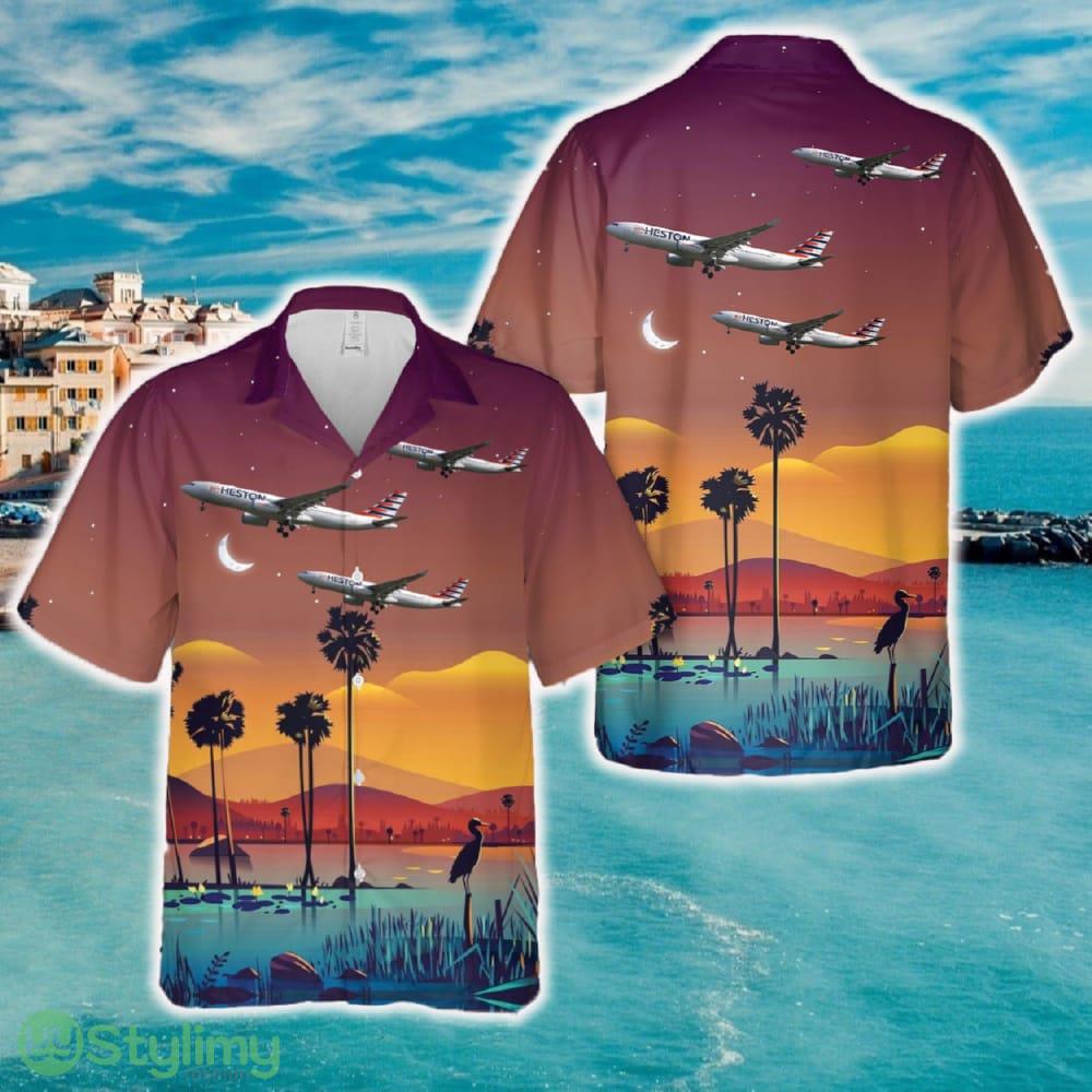 Heston Airlines Airbus A330-243 Hawaiian Shirt 2 Heston Airlines Airbus A330-243 Hawaiian Shirt - Heston Airlines Airbus A330-243 Hawaiian Shirt