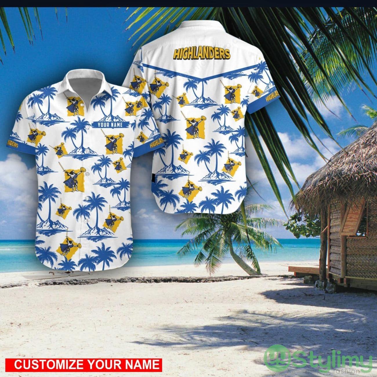 Highlanders Custom Name 3D Hawaii Shirt Coconut Pattern Beach Shirt 2 Highlanders Custom Name 3D Hawaii Shirt Coconut Pattern Beach Shirt Product Photo 1