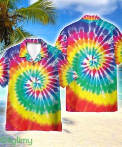Hippie Tie Dye Style AOP Hawaiian Shirt Beach Lover Gift Men And Women Shirt Product Photo 1