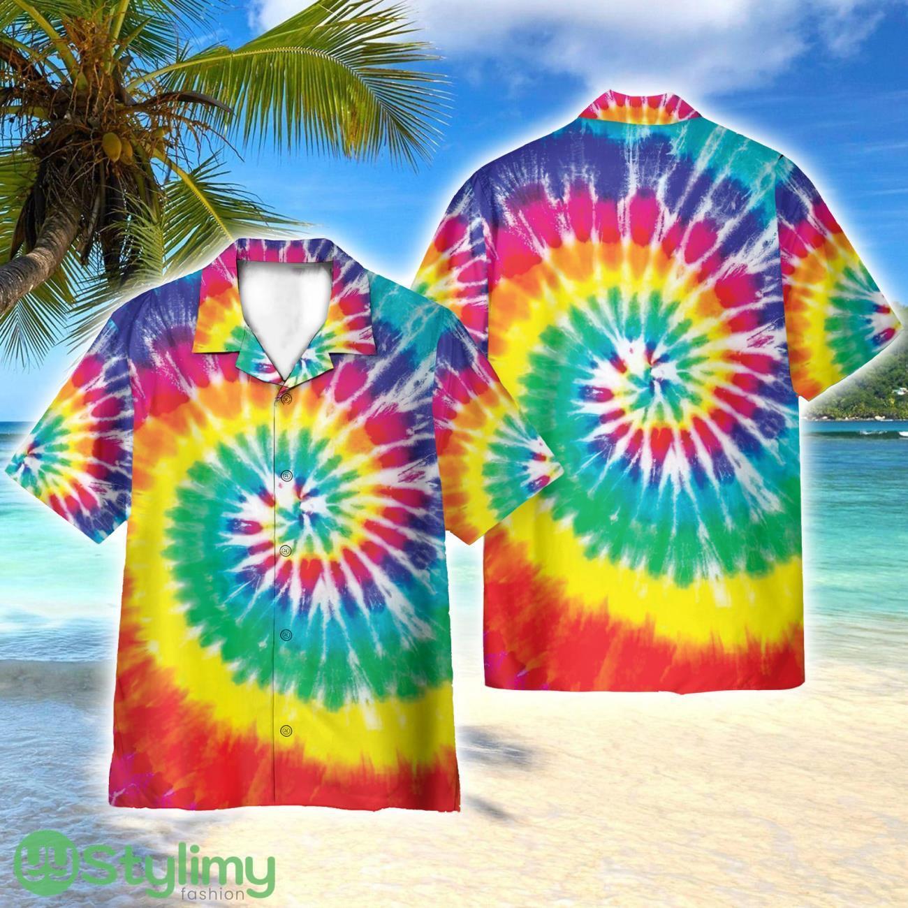 Hippie Tie Dye Style AOP Hawaiian Shirt Beach Lover Gift Men And Women Shirt 2 Hippie Tie Dye Style AOP Hawaiian Shirt Beach Lover Gift Men And Women Shirt Product Photo 1