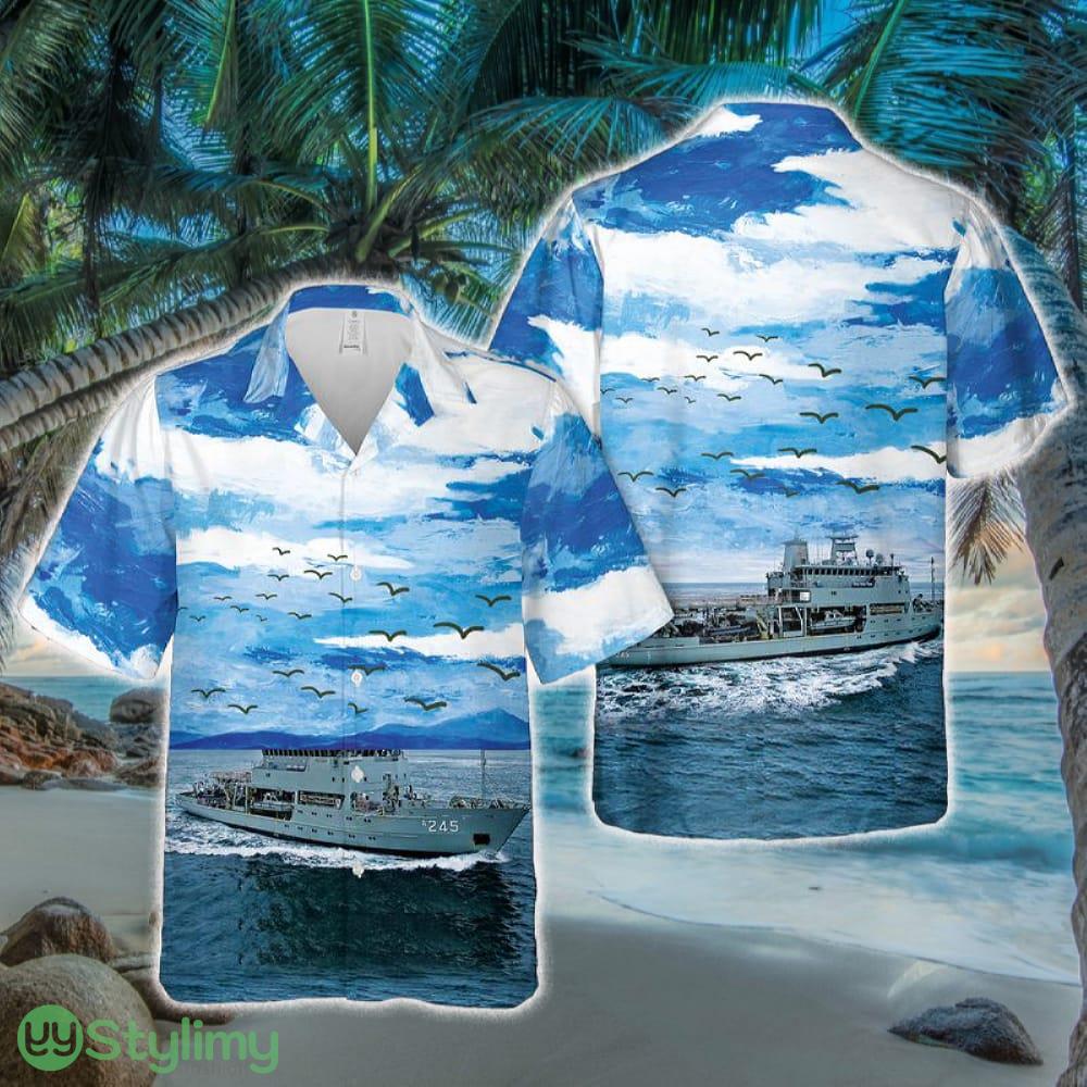 HMAS Leeuwin (A 245) Royal Australian Navy Hawaiian Shirt 2 HMAS Leeuwin (A 245) Royal Australian Navy Hawaiian Shirt - HMAS Leeuwin (A 245) Royal Australian Navy Hawaiian Shirt
