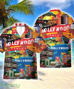 Hollywood Los Angeles City Aloha AOP Hawaiian Shirt Beach Lover Gift Men And Women Shirt Product Photo 1