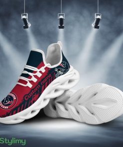 Houston Texans Helmet Logo Pattern Custom Name 3D Max Soul Sneaker Shoes - Houston Texans Helmet Logo Pattern Custom Name 3D Max Soul Sneaker Shoes_1