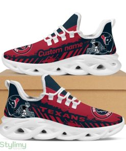 Houston Texans Helmet Logo Pattern Custom Name 3D Max Soul Sneaker Shoes - Houston Texans Helmet Logo Pattern Custom Name 3D Max Soul Sneaker Shoes_4