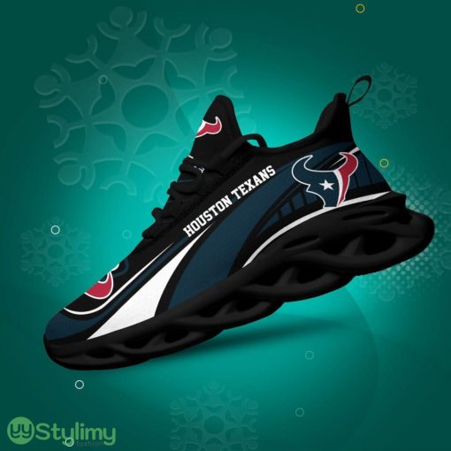 Houston Texans Logo Curve Line Pattern 3D Max Soul Sneaker Shoes