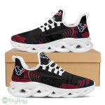 Houston Texans Logo Pattern Custom Name 3D Max Soul Sneaker Shoes In Black - Houston Texans Logo Pattern Custom Name 3D Max Soul Sneaker Shoes In Black_3