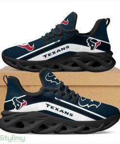 Houston Texans Logo Pattern Custom Name 3D Max Soul Sneaker Shoes In White And Blue - Houston Texans Logo Pattern Custom Name 3D Max Soul Sneaker Shoes In White And Blue_4