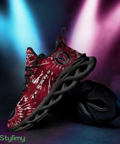 Houston Texans Tie Dye Pattern Custom Name 3D Max Soul Sneaker Shoes - Houston Texans Tie Dye Pattern Custom Name 3D Max Soul Sneaker Shoes_2