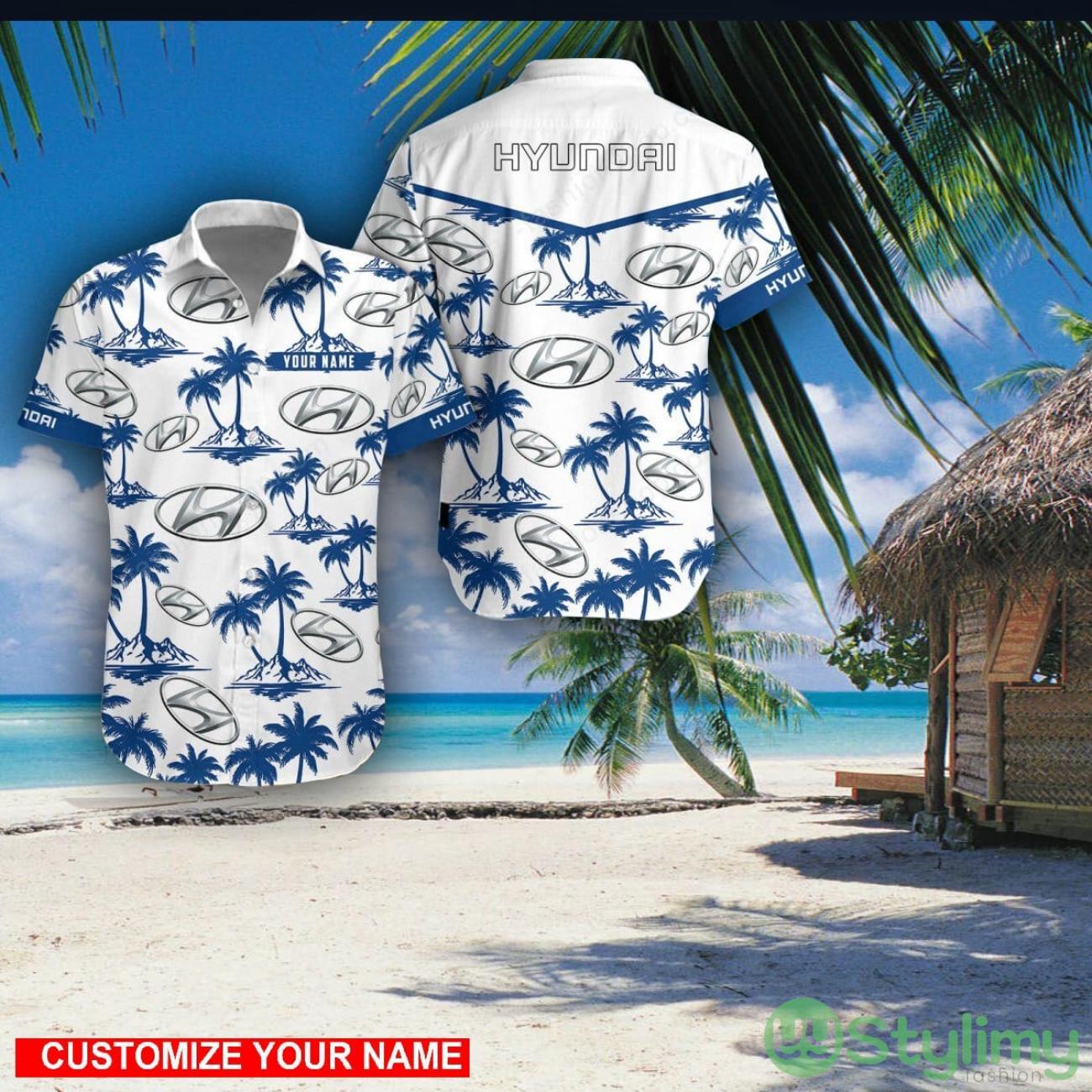 Hyundai Custom Name 3D Hawaii Shirt Coconut Pattern Beach Shirt 2 Hyundai Custom Name 3D Hawaii Shirt Coconut Pattern Beach Shirt Product Photo 1