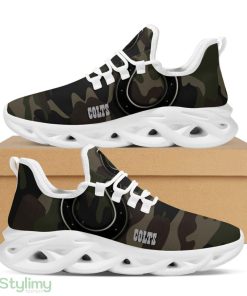 Indianapolis Colts Camo Camouflage Design Trending Max Soul Clunky Sneaker Shoes - Indianapolis Colts Camo Camouflage Design Trending Max Soul Clunky Sneaker Football Team Fans_1