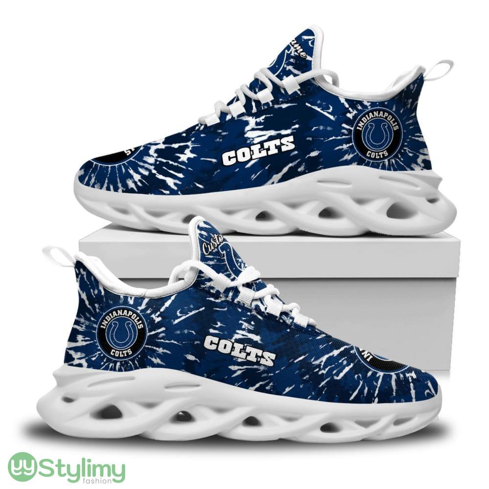 Indianapolis Colts Logo Custom Name Logo Tie Dye Pattern 3D Max Soul Sneaker Shoes 3 Indianapolis Colts Logo Custom Name Logo Tie Dye Pattern 3D Max Soul Sneaker Shoes - Indianapolis Colts Logo Custom Name Logo Tie Dye Pattern 3D Max Soul Sneaker Shoes_3