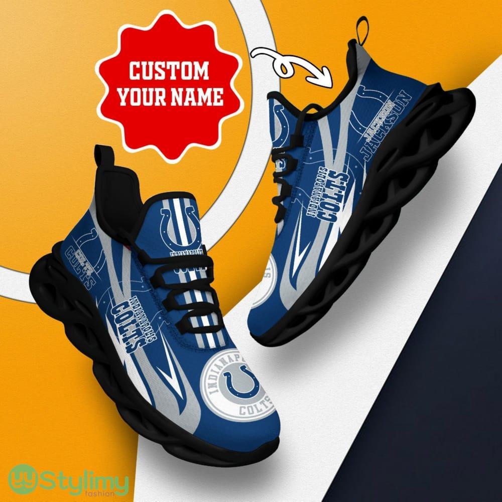 Indianapolis Colts Logo Line Pattern Custom Name 3D Max Soul Sneaker Shoes 2 Indianapolis Colts Logo Line Pattern Custom Name 3D Max Soul Sneaker Shoes - Indianapolis Colts Logo Line Pattern Custom Name 3D Max Soul Sneaker Shoes_2