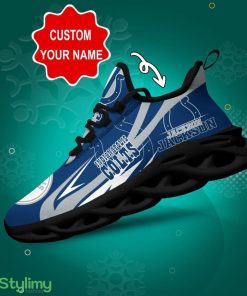 Indianapolis Colts Logo Line Pattern Custom Name 3D Max Soul Sneaker Shoes - Indianapolis Colts Logo Line Pattern Custom Name 3D Max Soul Sneaker Shoes_1