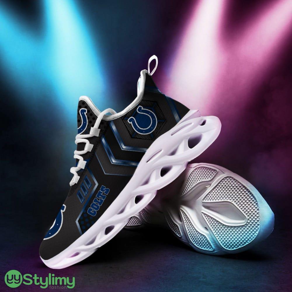 Indianapolis Colts Logo Pattern 3D Max Soul Sneaker Shoes In Black 2 Indianapolis Colts Logo Pattern 3D Max Soul Sneaker Shoes In Black - Indianapolis Colts Logo Pattern Custom Name 3D Max Soul Sneaker Shoes In Black_2