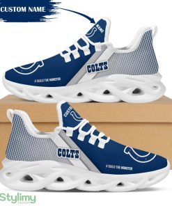 Indianapolis Colts Logo Pattern Custom Name 3D Max Soul Sneaker Shoes - Indianapolis Colts Logo Pattern Custom Name 3D Max Soul Sneaker Shoes_1