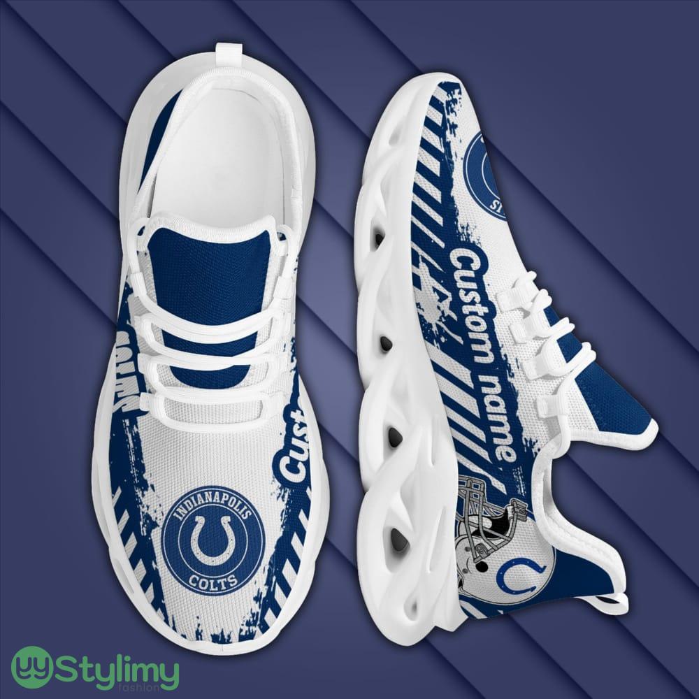 Indianapolis Colts Logo Pattern Custom Name 3D Max Soul Sneaker Shoes In Blue And White 2 Indianapolis Colts Logo Pattern Custom Name 3D Max Soul Sneaker Shoes In Blue And White - Indianapolis Colts Logo Pattern Custom Name 3D Max Soul Sneaker Shoes In Blue And White_2