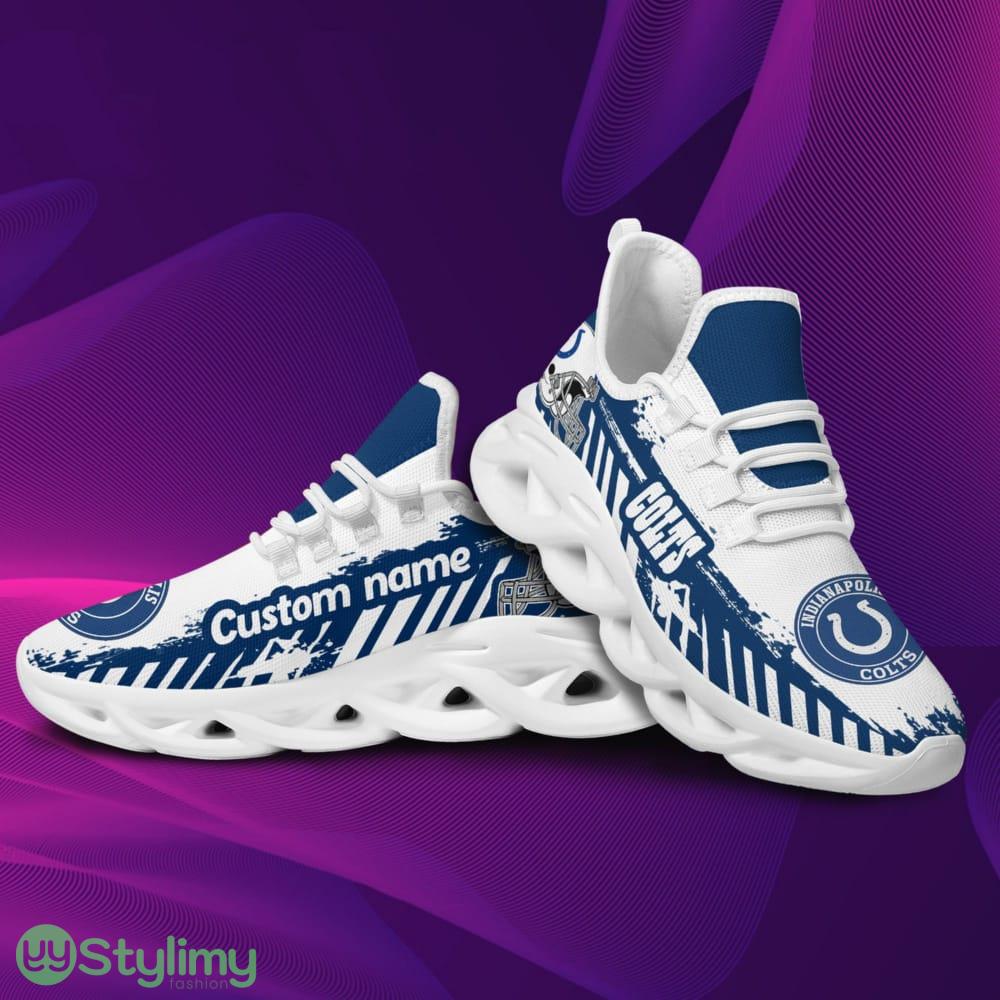 Indianapolis Colts Logo Pattern Custom Name 3D Max Soul Sneaker Shoes In Blue And White 3 Indianapolis Colts Logo Pattern Custom Name 3D Max Soul Sneaker Shoes In Blue And White - Indianapolis Colts Logo Pattern Custom Name 3D Max Soul Sneaker Shoes In Blue And White_3