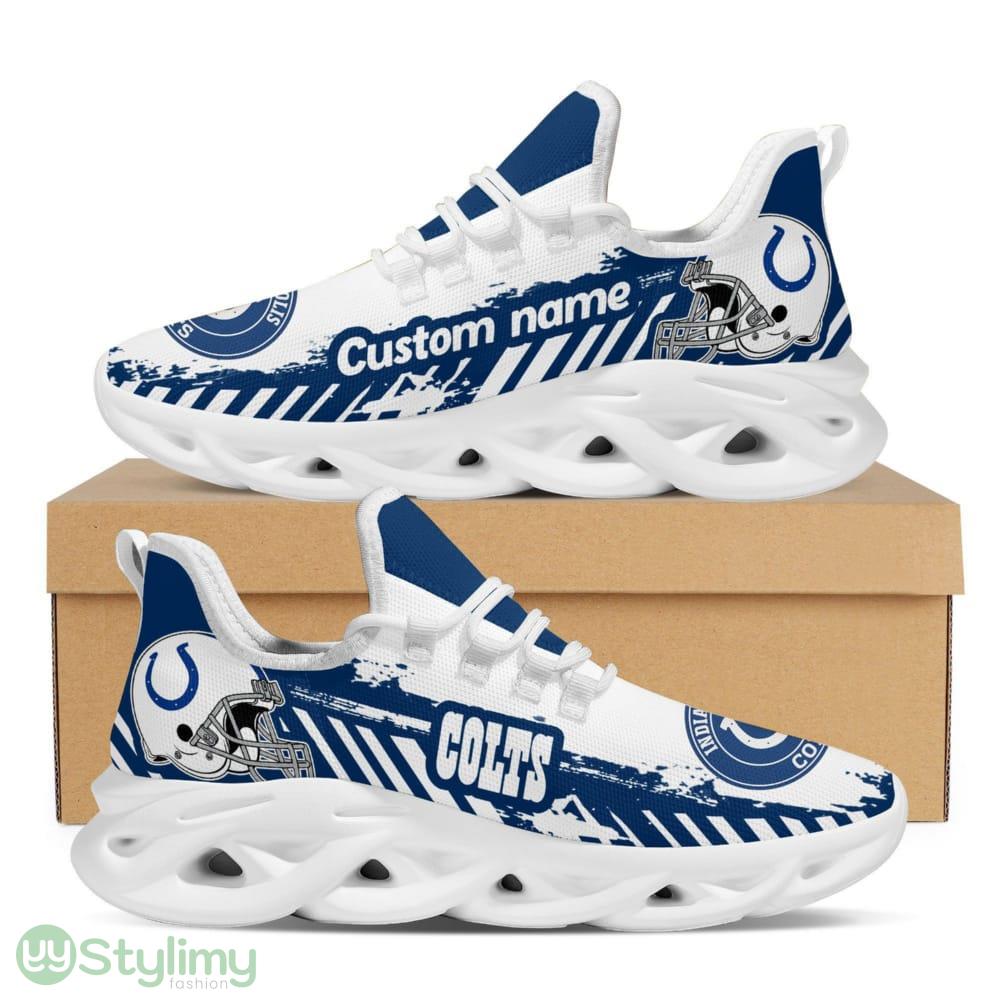 Indianapolis Colts Logo Pattern Custom Name 3D Max Soul Sneaker Shoes In Blue And White 6 Indianapolis Colts Logo Pattern Custom Name 3D Max Soul Sneaker Shoes In Blue And White - Indianapolis Colts Logo Pattern Custom Name 3D Max Soul Sneaker Shoes In Blue And White_1