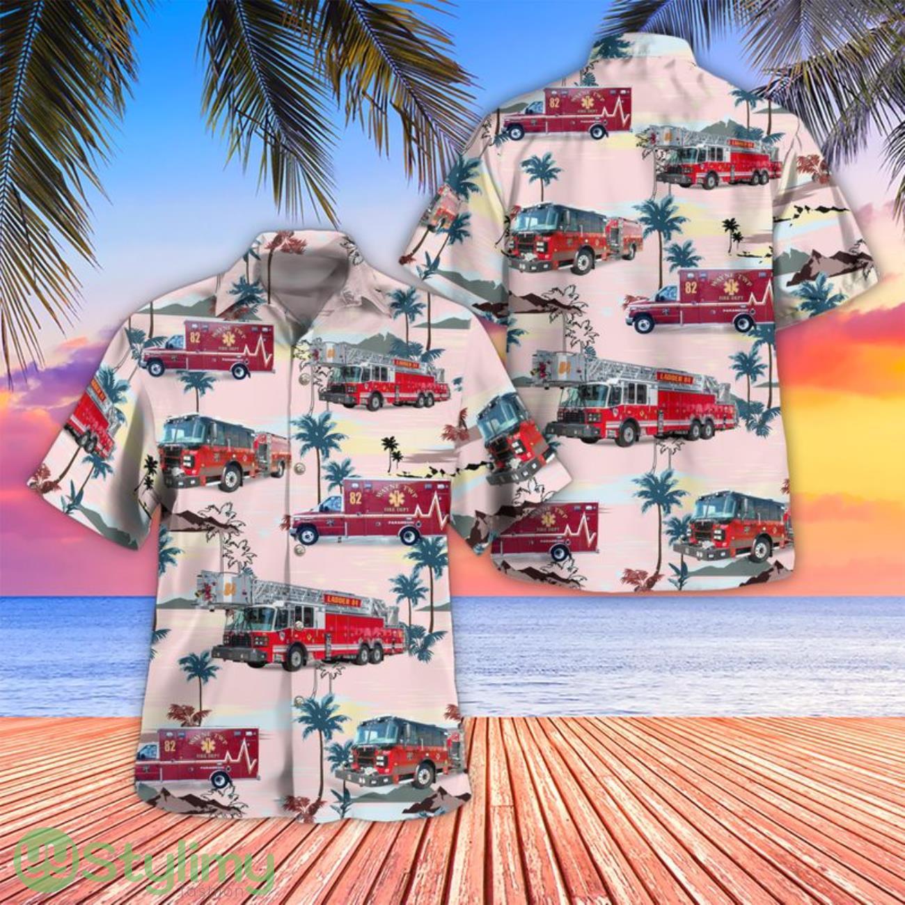 Indianapolis Indiana Wayne Township Fire Department 3D Hawaiian Shirt short sleeve Men And Women Shirt 2 Indianapolis Indiana Wayne Township Fire Department 3D Hawaiian Shirt short sleeve Men And Women Shirt Product Photo 1