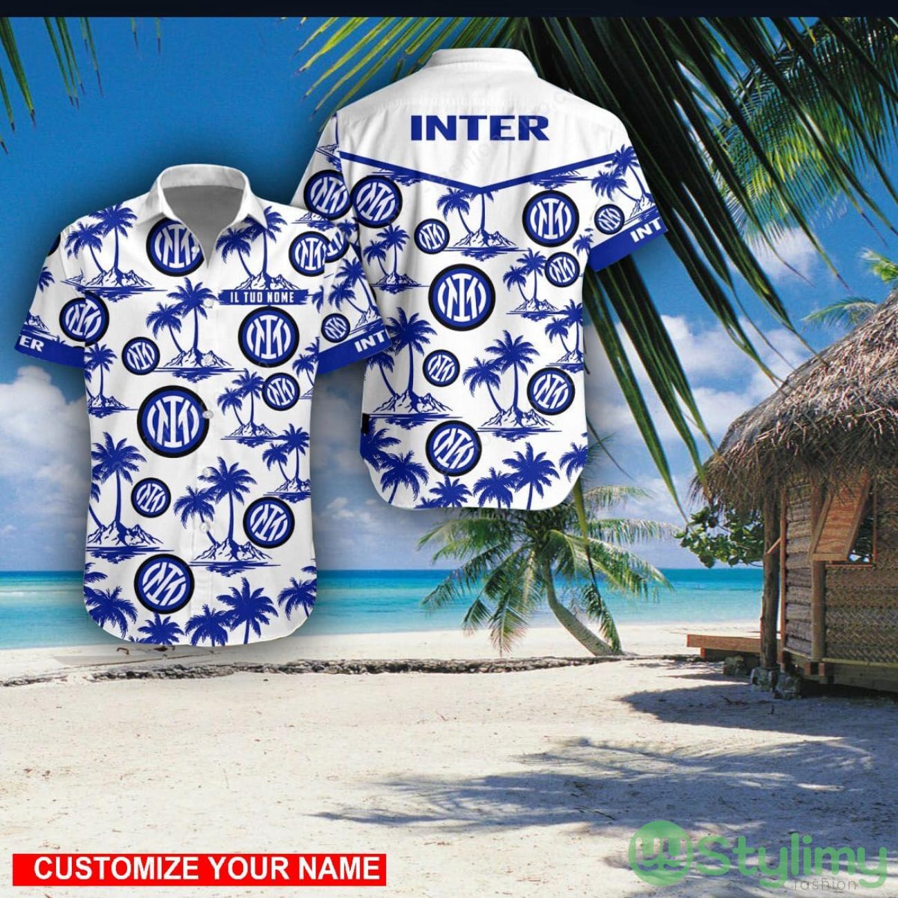 Inter Custom Name 3D Hawaii Shirt Coconut Pattern Beach Shirt 2 Inter Custom Name 3D Hawaii Shirt Coconut Pattern Beach Shirt Product Photo 1