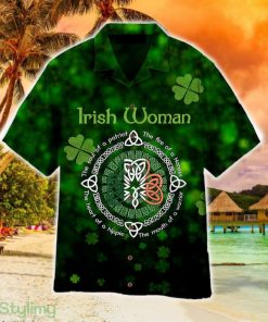 Irish Woman Happy St Patrick Hawaiian Shirt Summer For Men And Women - Irish Woman Happy St Patrick Hawaiian Shirt Aloha For Men And Women_1
