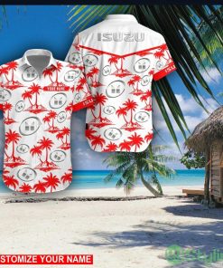 Isuzu Custom Name 3D Hawaii Shirt Coconut Pattern Beach Shirt Product Photo 1