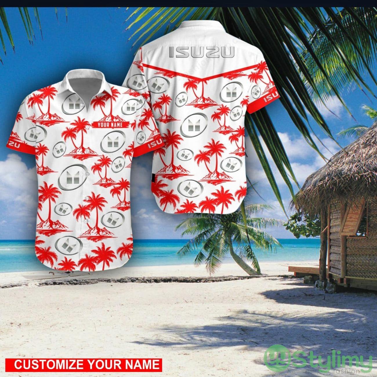 Isuzu Custom Name 3D Hawaii Shirt Coconut Pattern Beach Shirt 2 Isuzu Custom Name 3D Hawaii Shirt Coconut Pattern Beach Shirt Product Photo 1