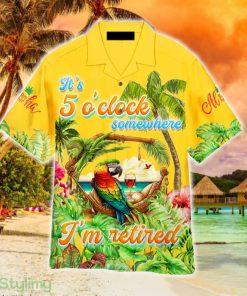 It's 5 O'clock Somewhere Parrot Yellow Tropical Hawaiian Shirt Summer For Men And Women - It's 5 O'clock Somewhere Parrot Yellow Tropical Hawaiian Shirt Aloha For Men And Women_1