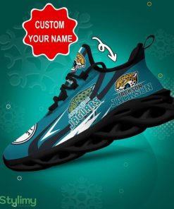 Jacksonville Jaguars Custom Name 3D Max Soul Sneaker Shoes In Teal - Jacksonville Jaguars Custom Name 3D Max Soul Sneaker Shoes In Teal_1