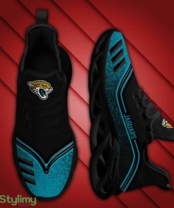 Jacksonville Jaguars Logo Border Pattern Custom Name 3D Max Soul Sneaker Shoes - Jacksonville Jaguars Logo Border Pattern Custom Name 3D Max Soul Sneaker Shoes_4